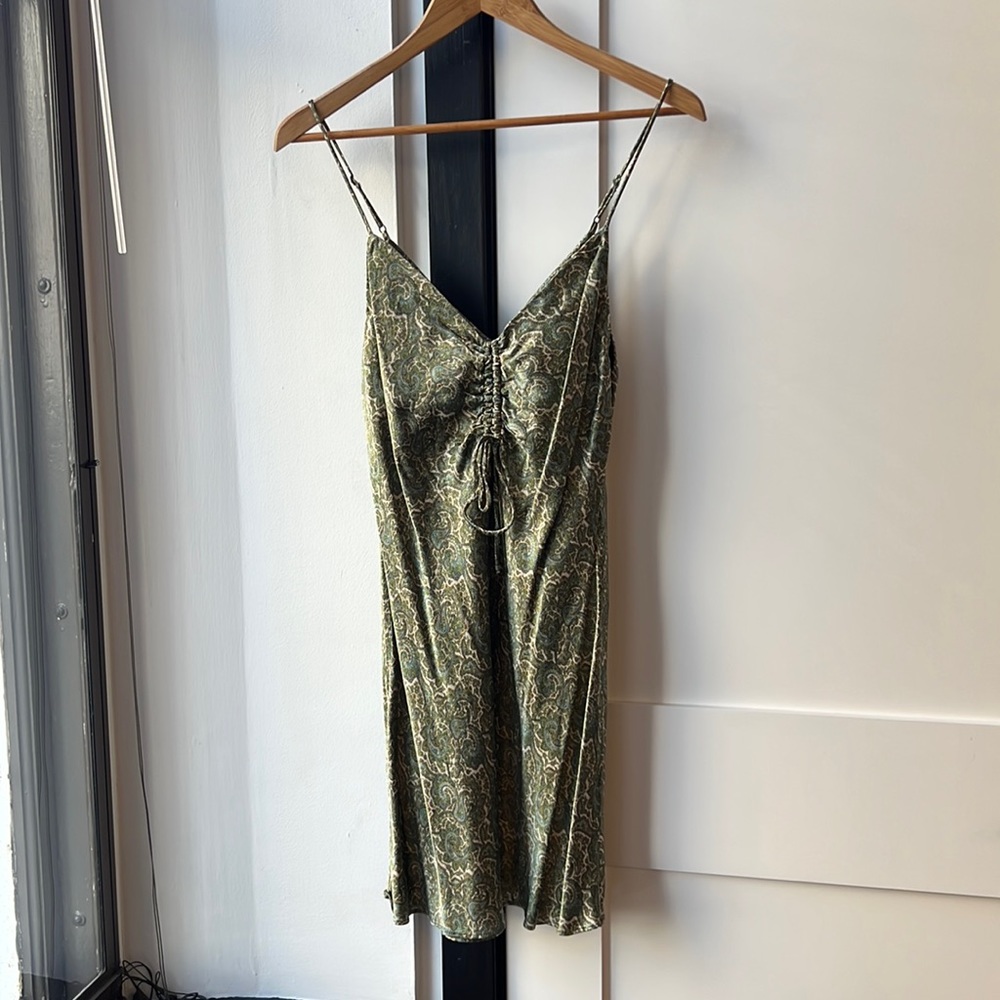 Satin Paisley Zara Slip Midi Dress